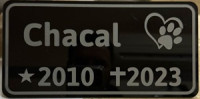 Placa em acrilico